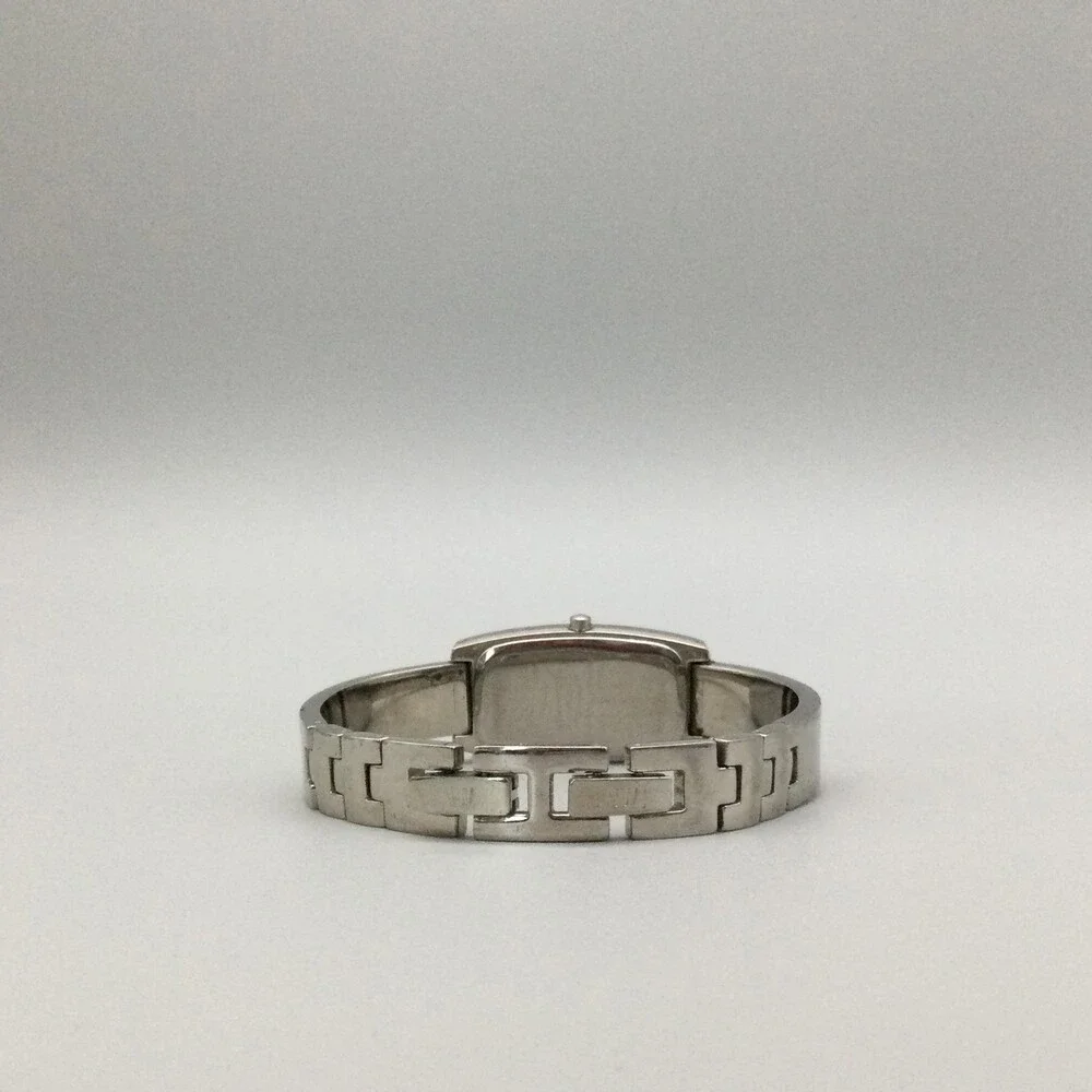 Nine West Womens Watch 19mm Silver Tone Stainless Steel Blue MOP New Battery